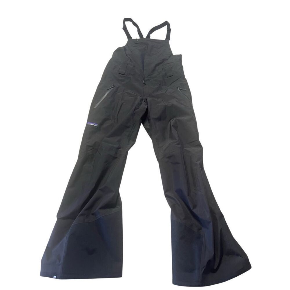 Patagonia Men's  Black Square Neck Powder Town Bibs Short Size Small NWT